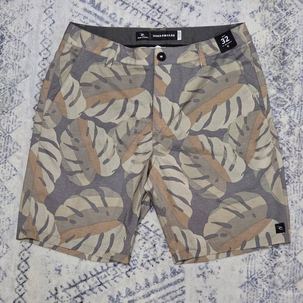 Rip Curl Boardwalks Monstera Leaf Hybrid Shorts Size 32